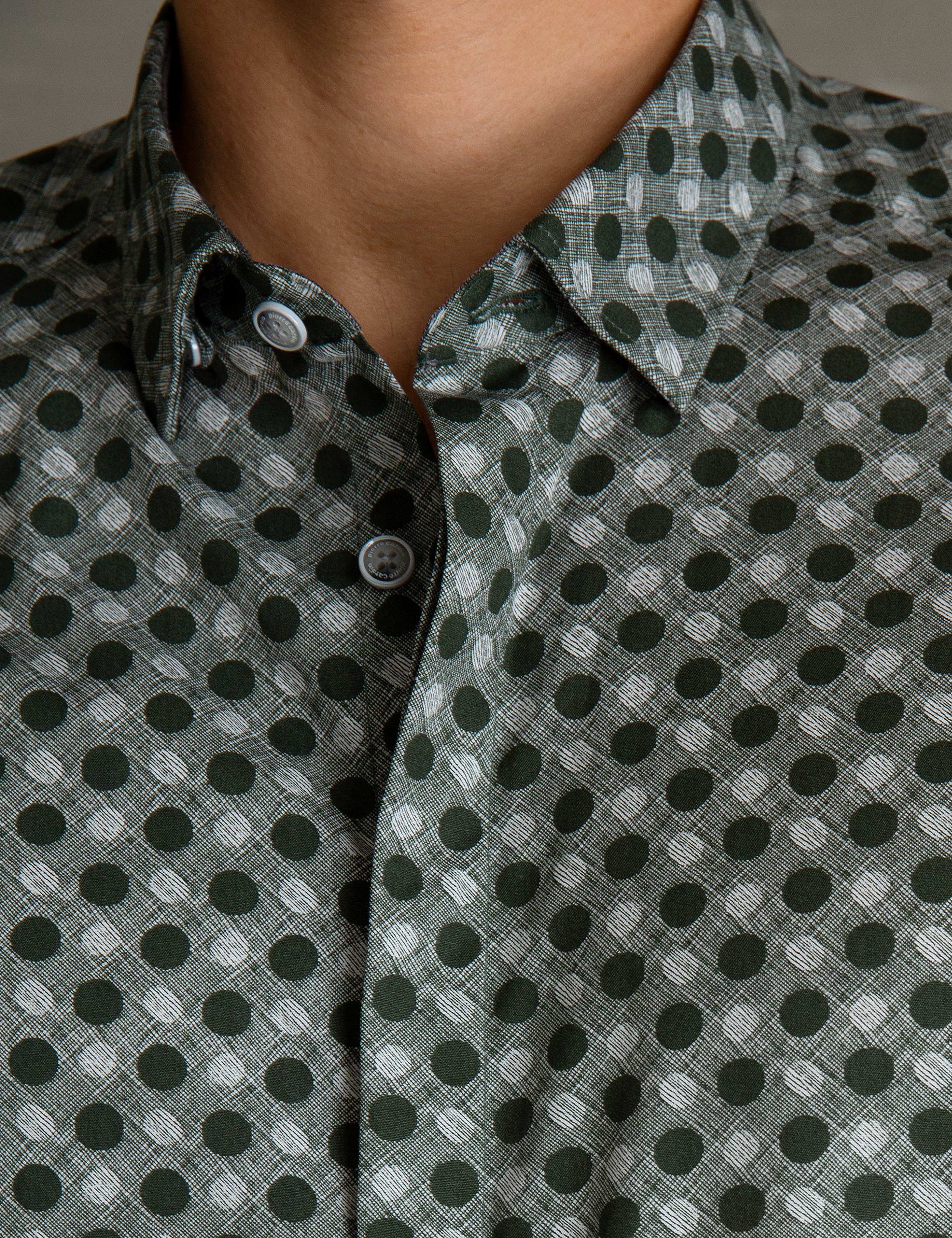 Yeşil Slim Fit Gömlek - Image 4
