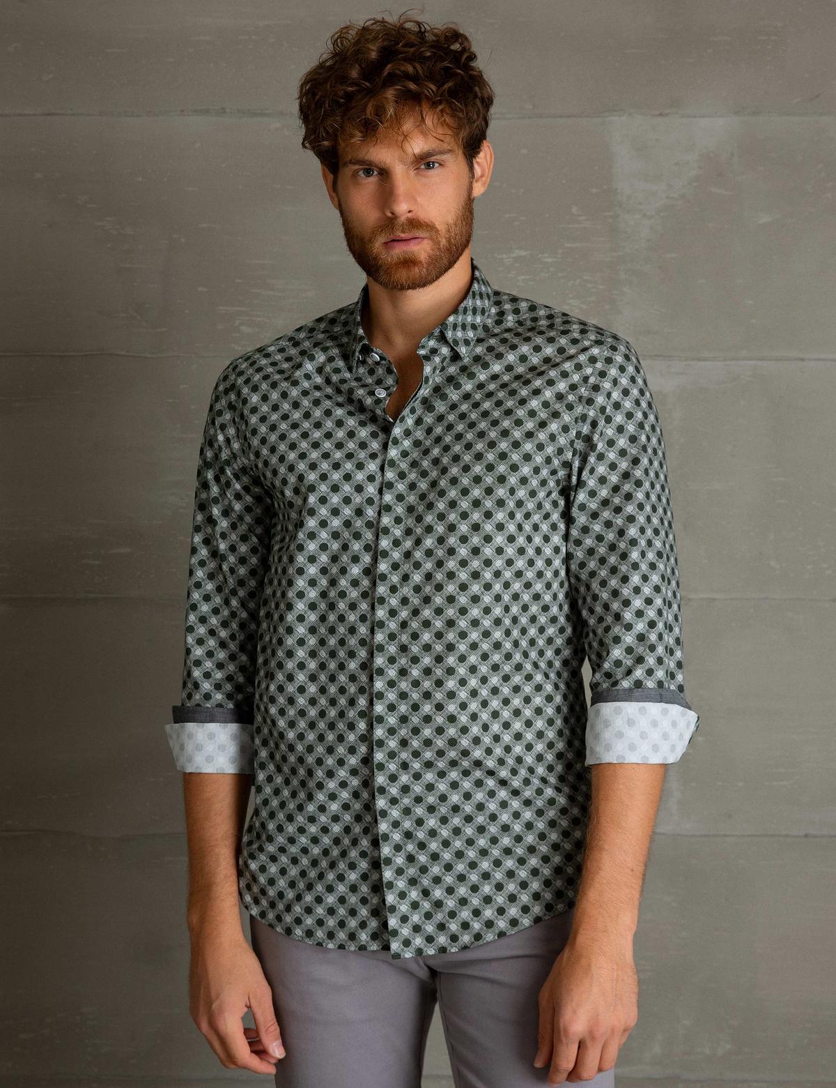 Yeşil Slim Fit Gömlek - 50193515019