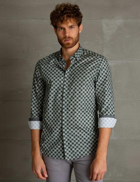 Yeşil Slim Fit Gömlek - 50193515019