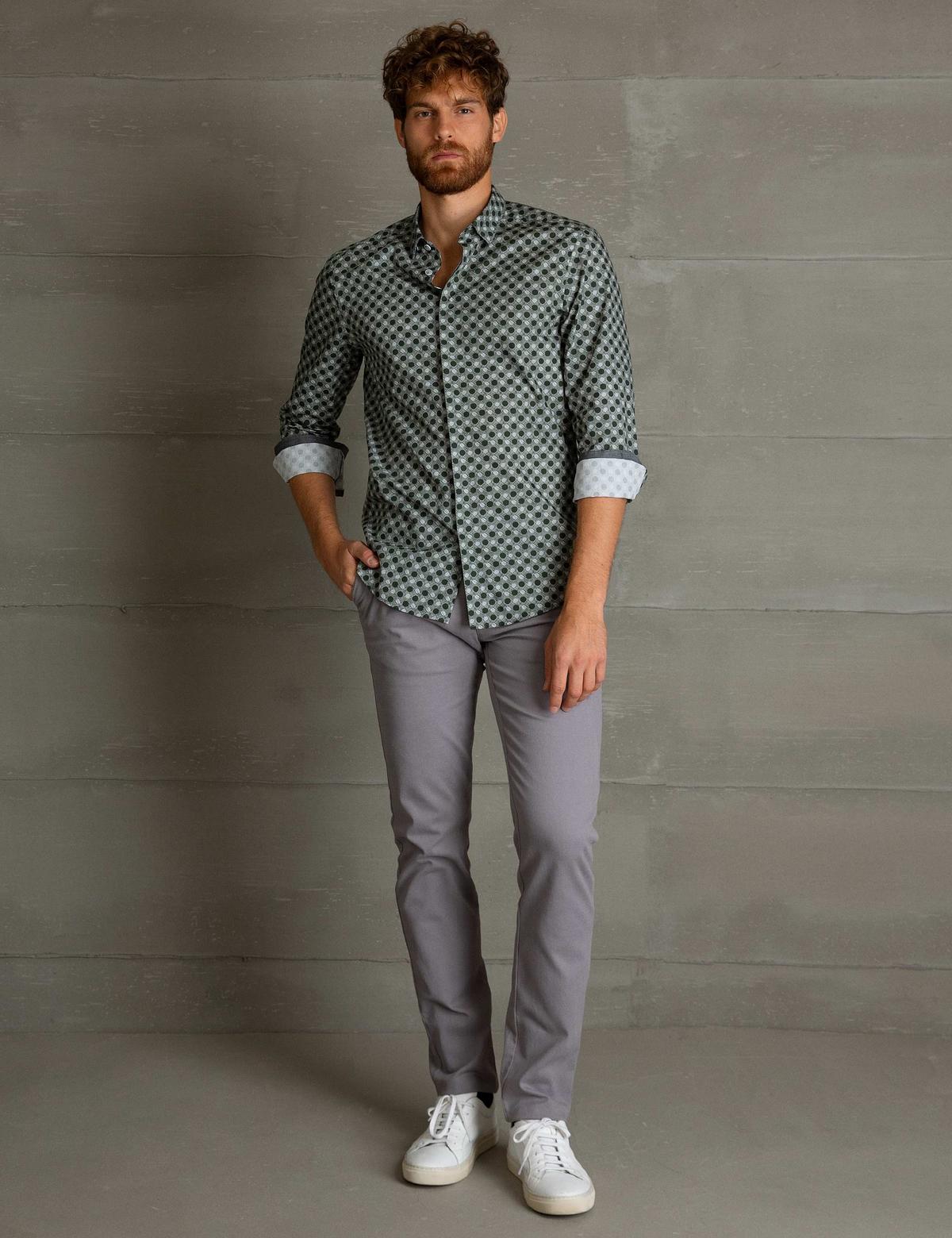 Yeşil Slim Fit Gömlek