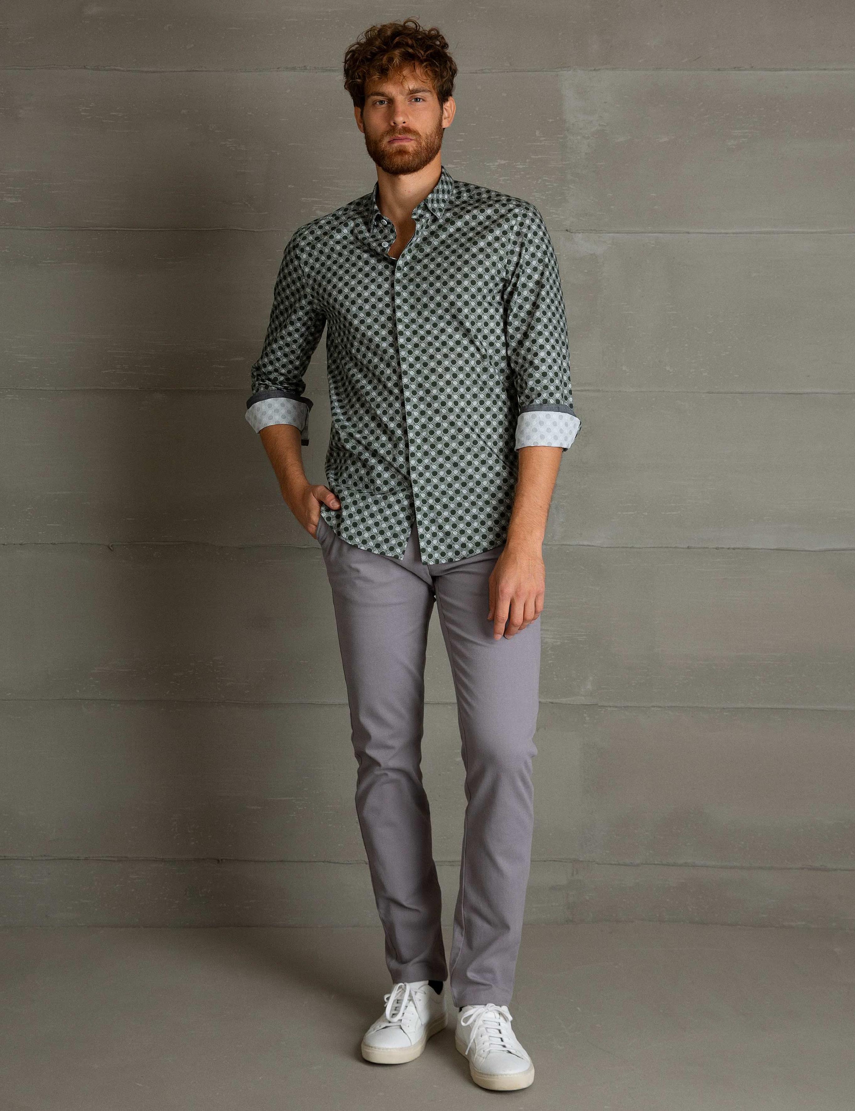 Yeşil Slim Fit Gömlek