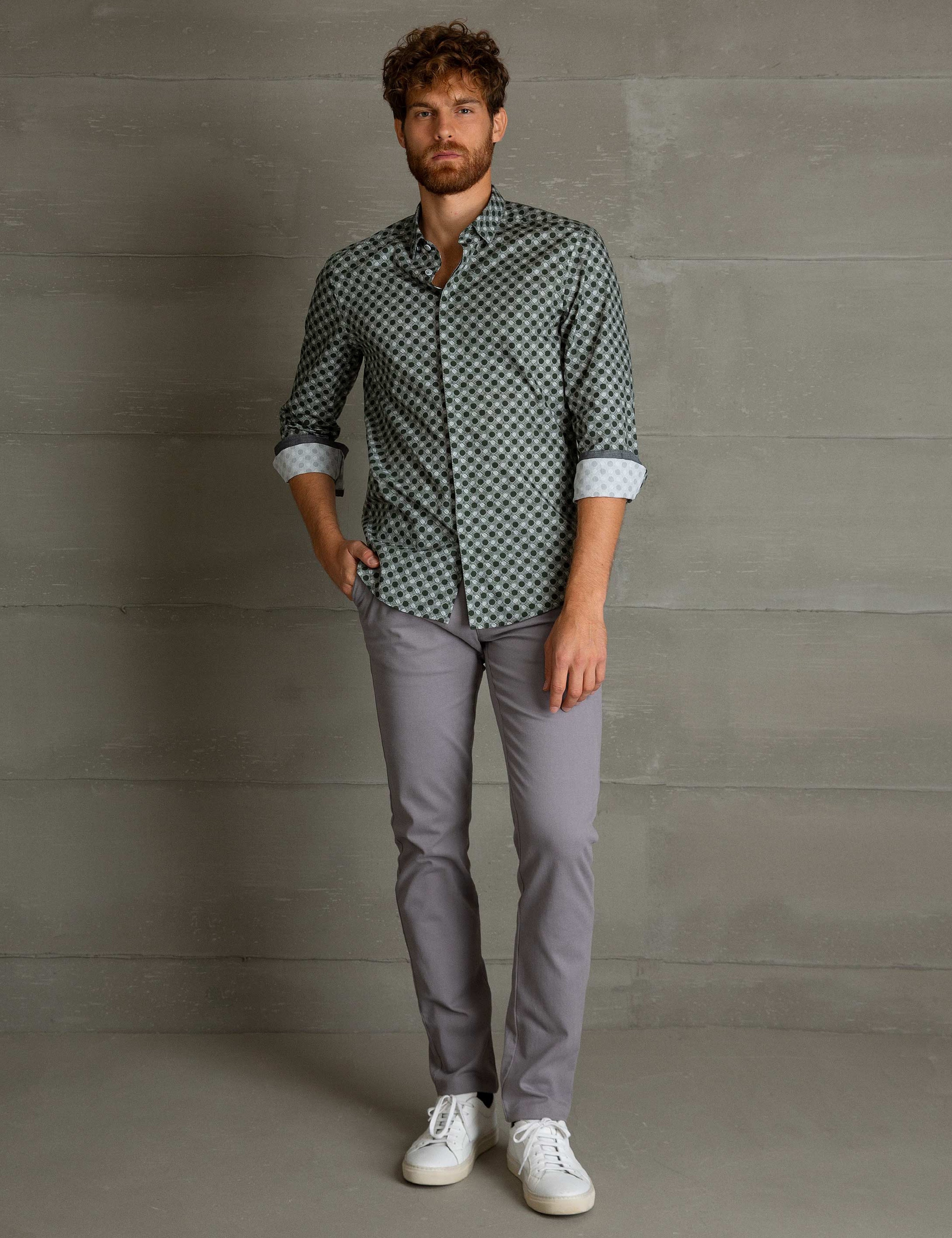 Yeşil Slim Fit Gömlek - Image 1