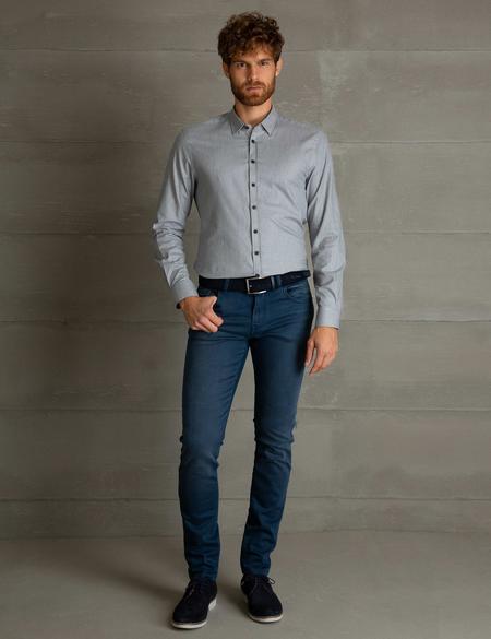 Gri Slim Fit Gömlek - 50193544001