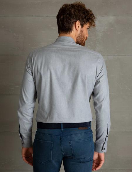 Gri Slim Fit Gömlek - 50193544001