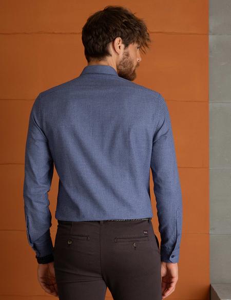 Slim Lacivert Gömlek - 50193856011