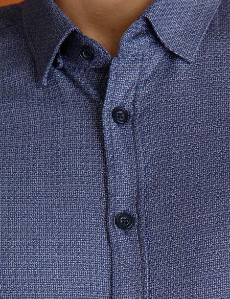 Slim Lacivert Gömlek - 50193856011