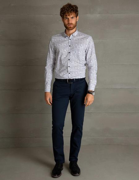 Kahverengi Slim Fit Gömlek - 50193902002