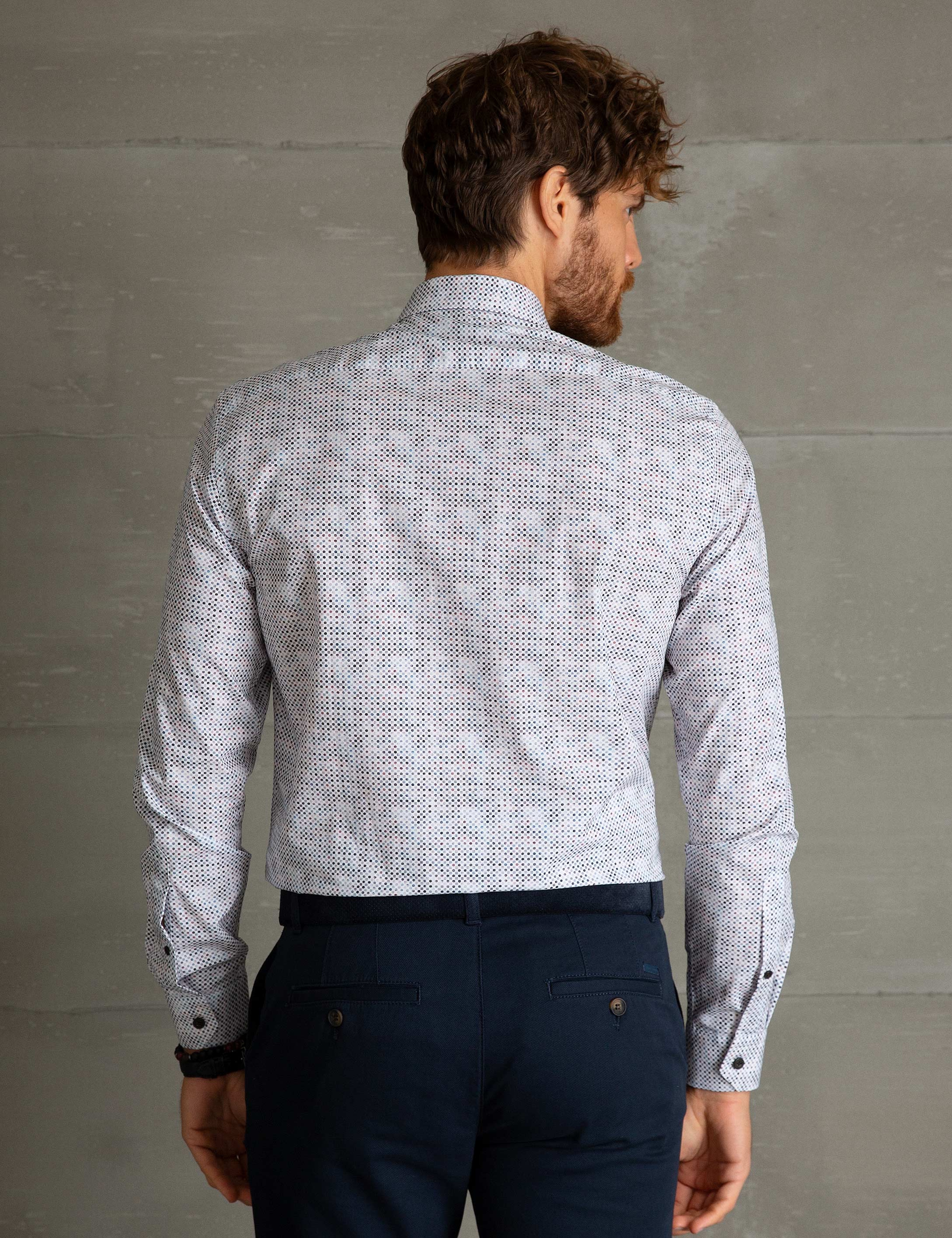 Kahverengi Slim Fit Gömlek