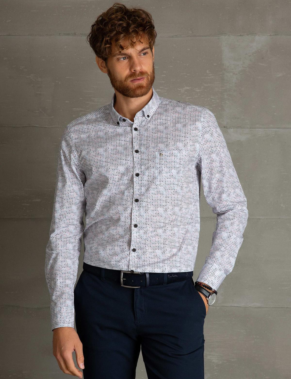 Kahverengi Slim Fit Gömlek - 50193902002