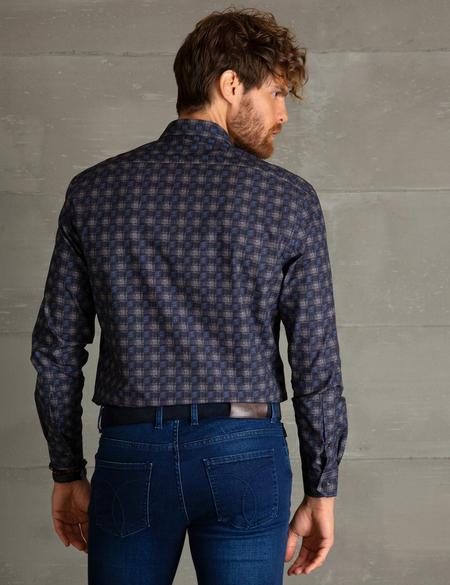 Koyu Mavi Regular Fit Gömlek - 50193941001