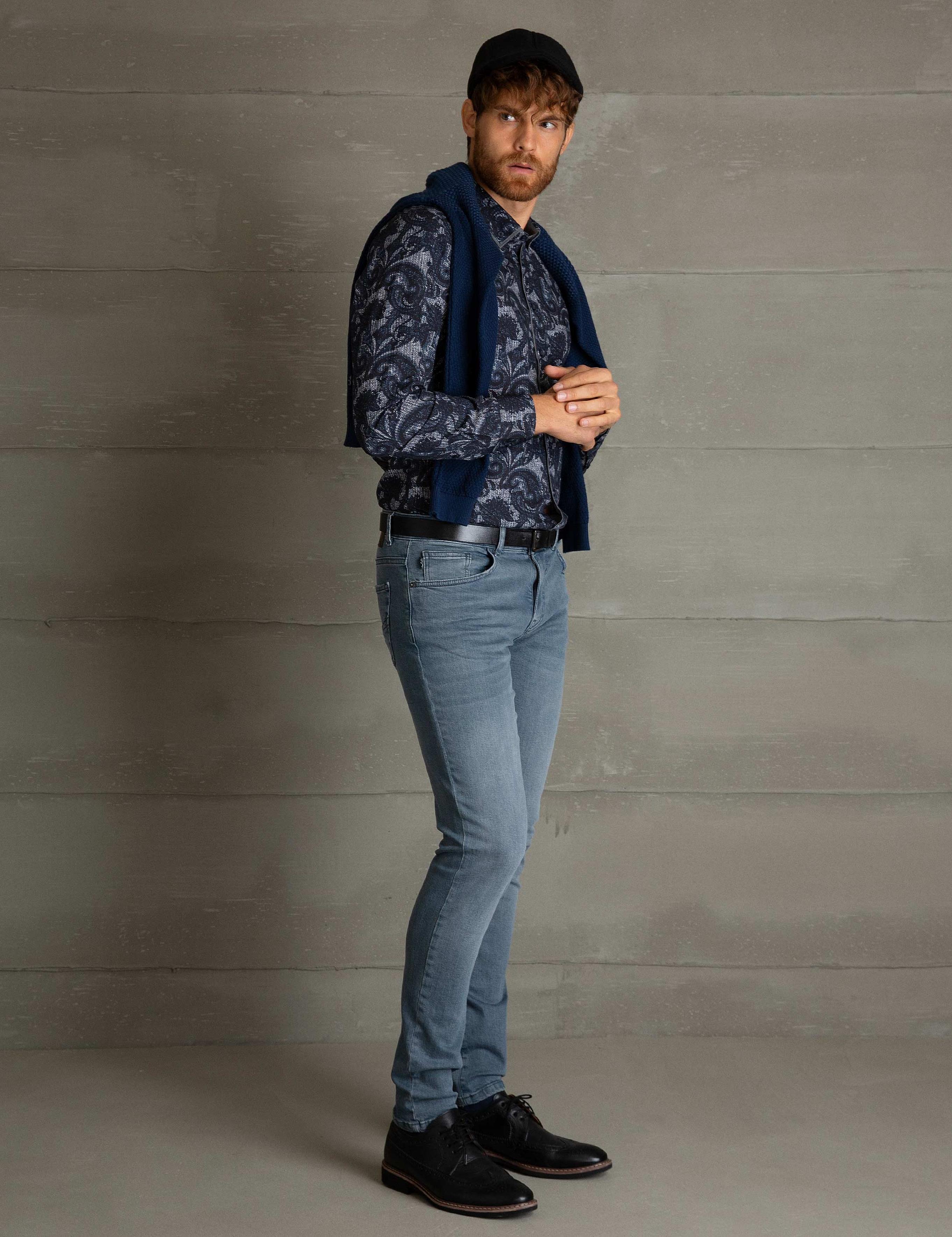 Mavi Slim Fit Gömlek