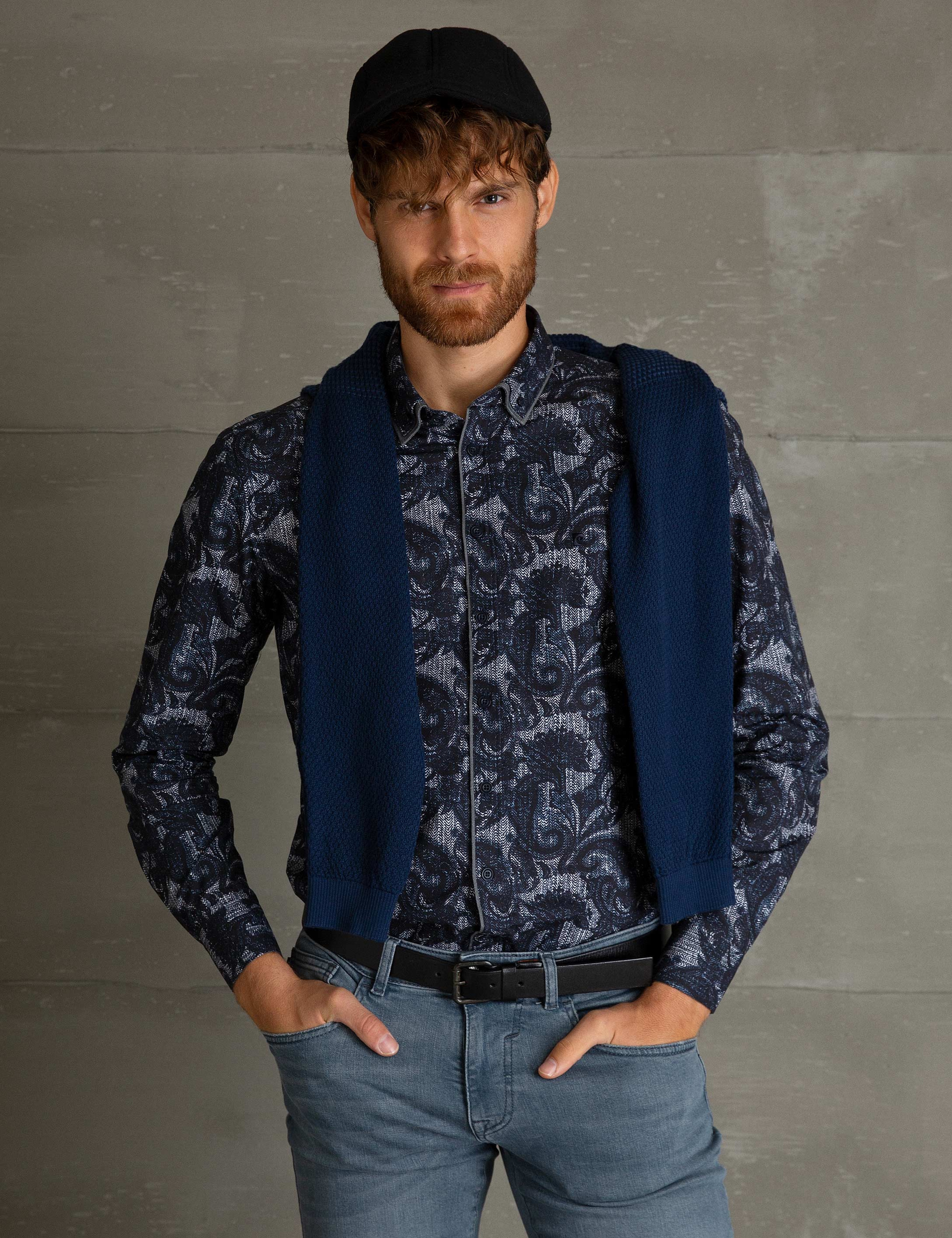 Mavi Slim Fit Gömlek