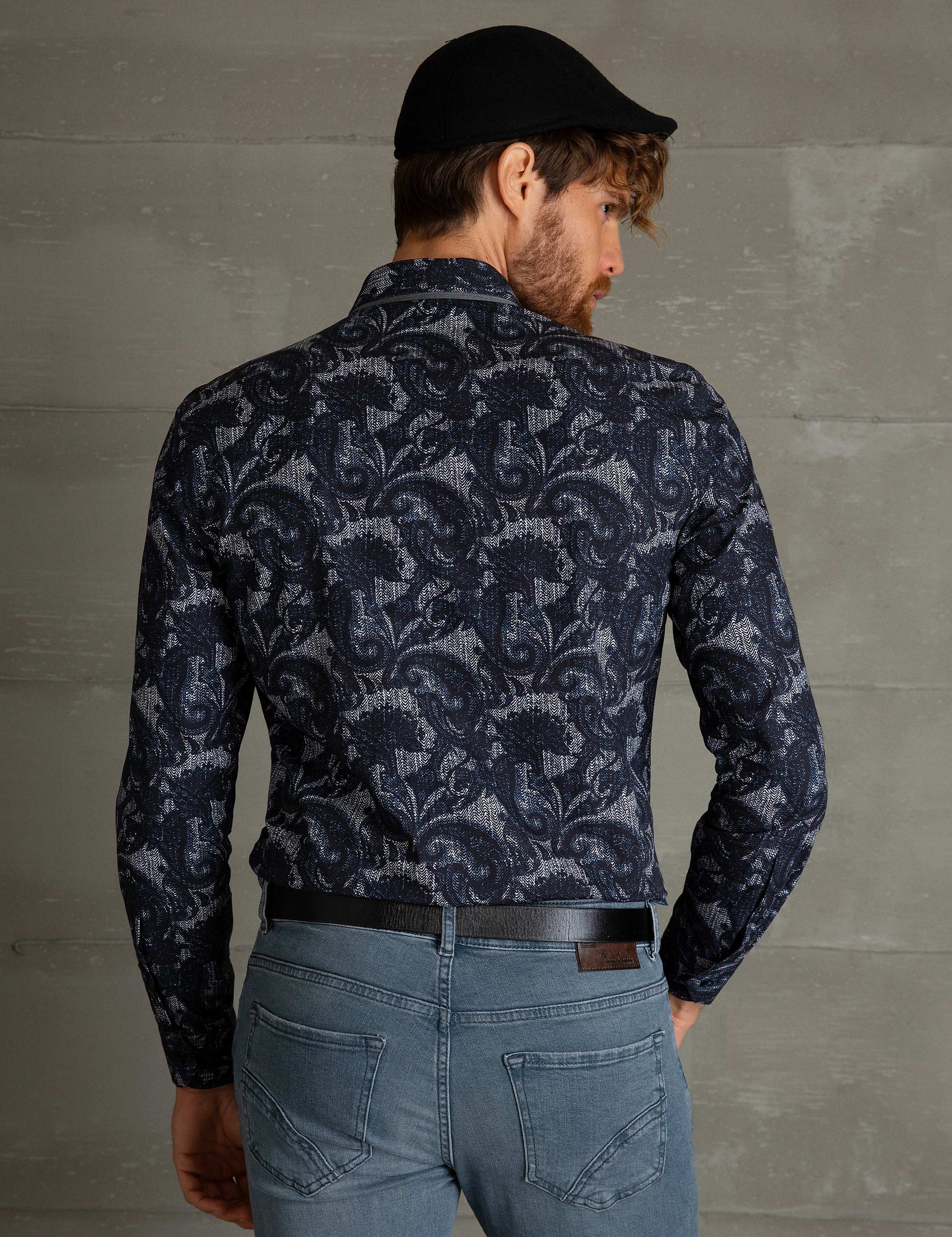 Mavi Slim Fit Gömlek - Image 3