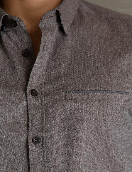 Kahverengi Slim Fit Gömlek - 50193963010