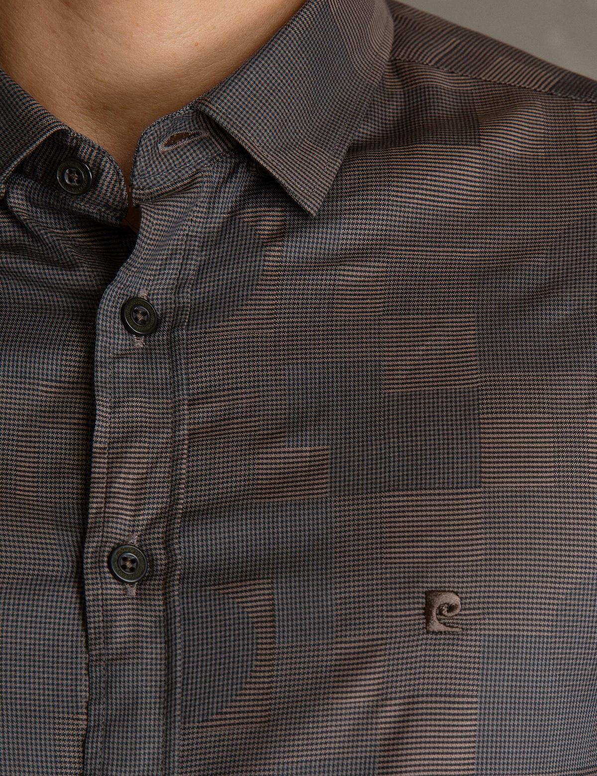 Kahverengi Slim Fit Gömlek - 50194021002