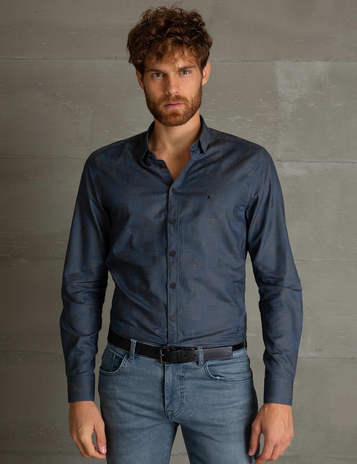 Lacivert Slim Fit Gömlek - 50194021011