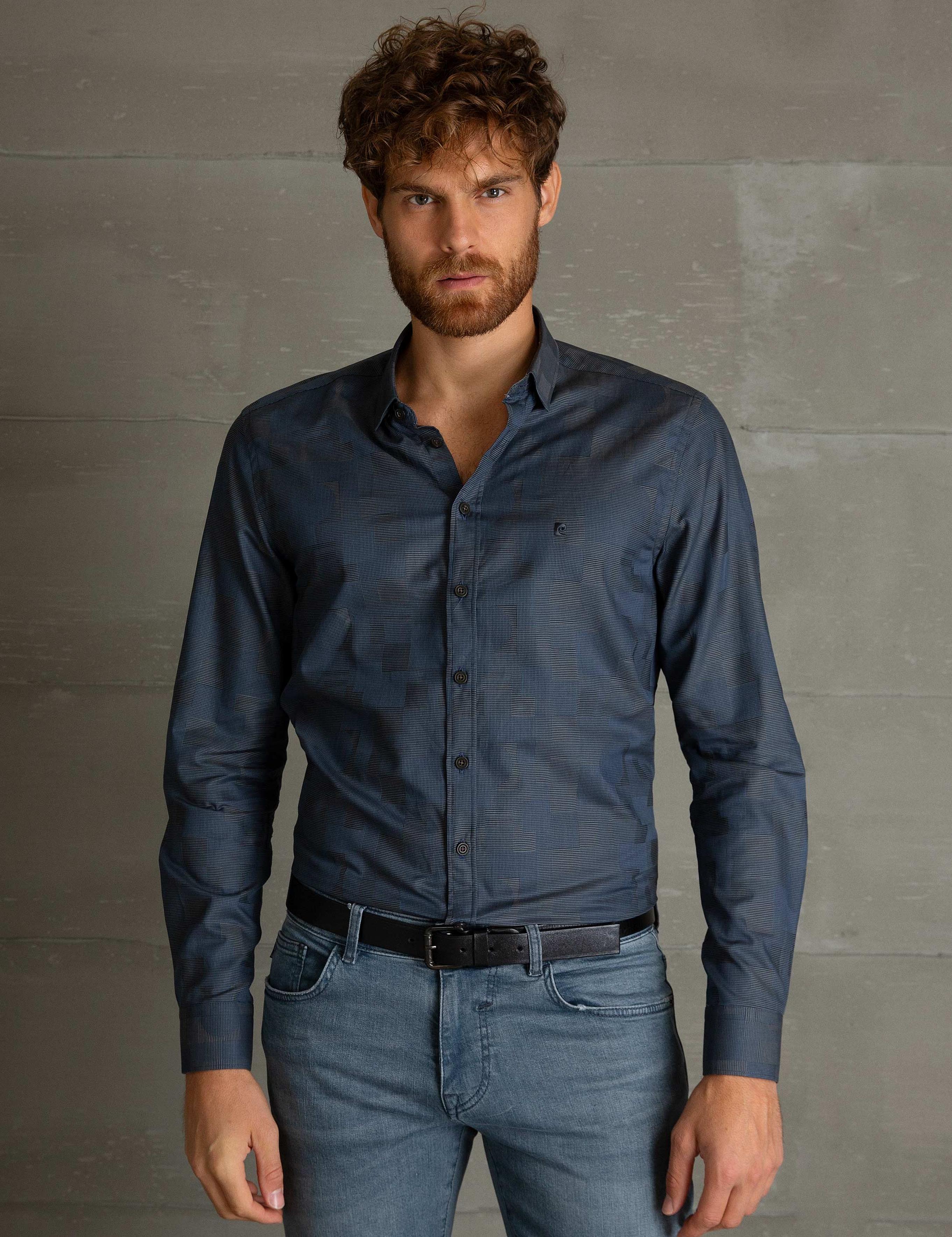 Lacivert Slim Fit Gömlek