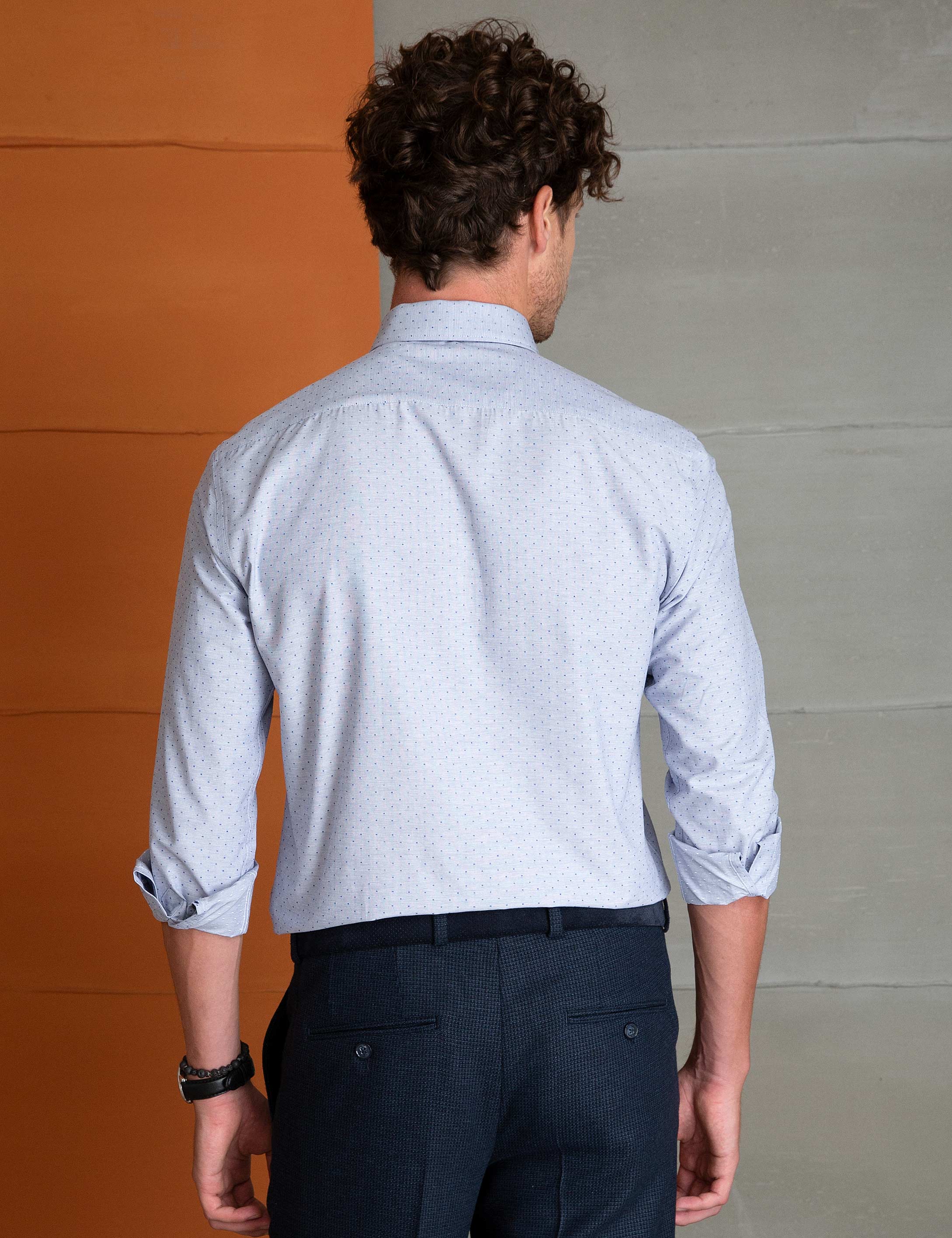 Mavi Slim Fit Gömlek