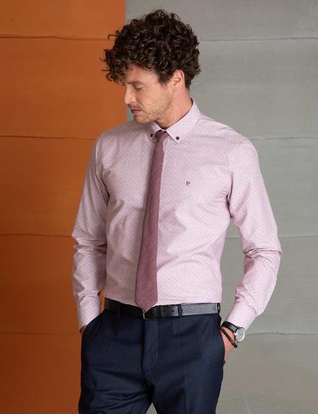 Slim Kırmızı Gömlek - 50194519028