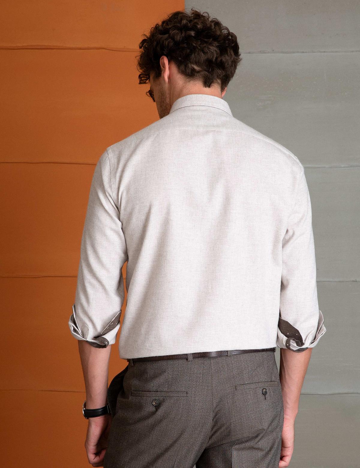 Bej Regular Fit Gömlek - 50194545001