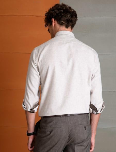 Bej Regular Fit Gömlek - 50194545001