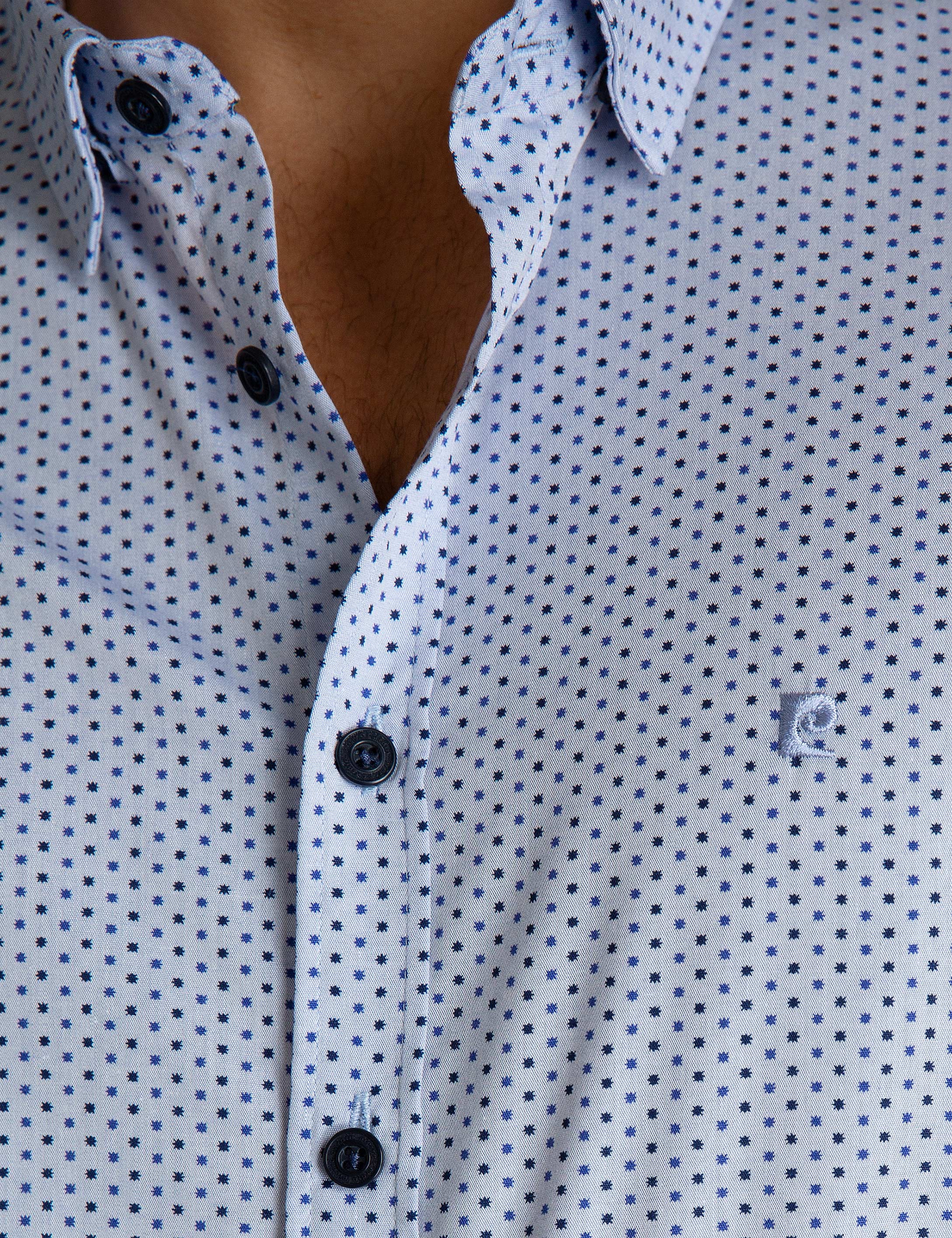 Mavi Slim Fit Gömlek - Image 4