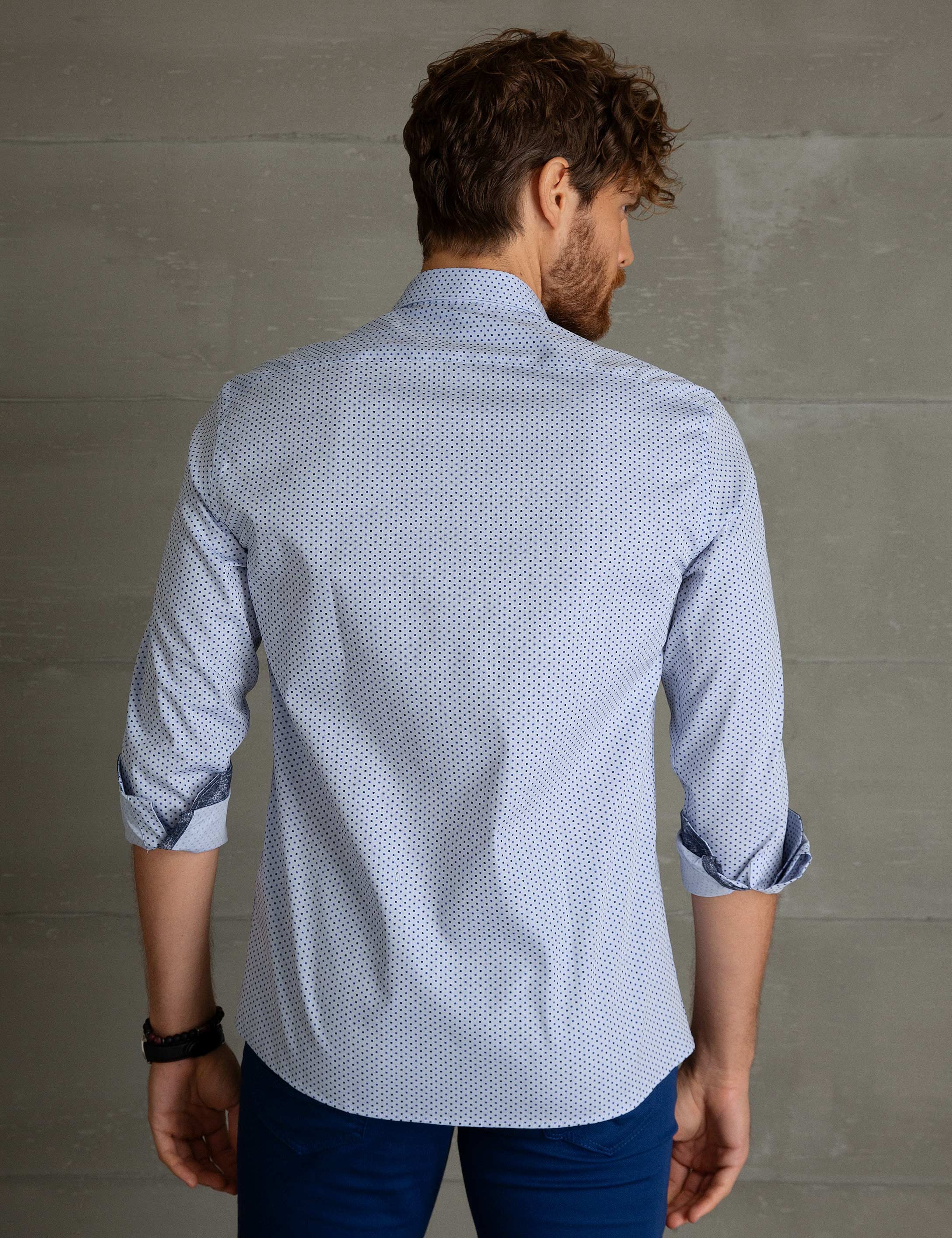 Mavi Slim Fit Gömlek