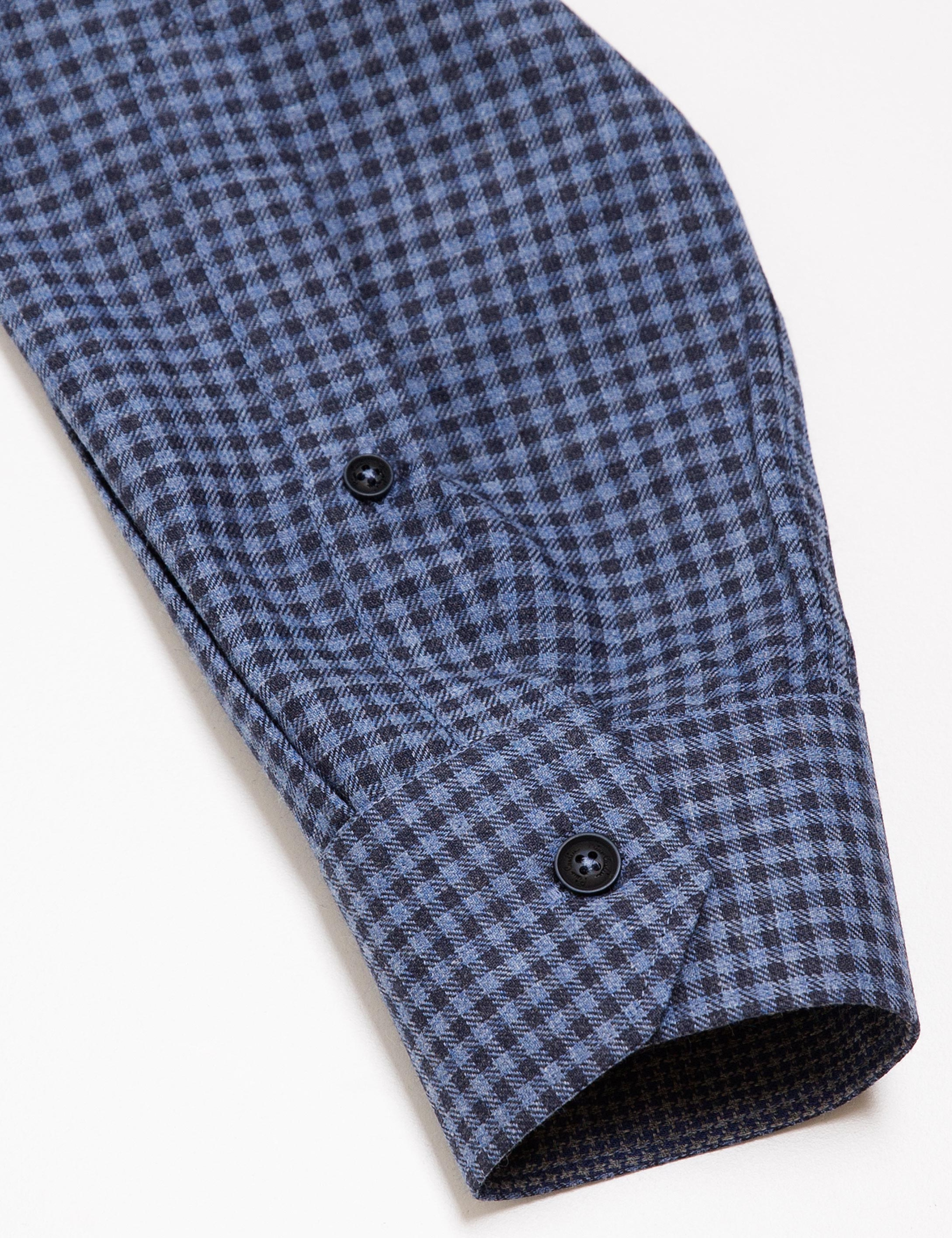 Lacivert Slim Fit Gömlek - Image 4