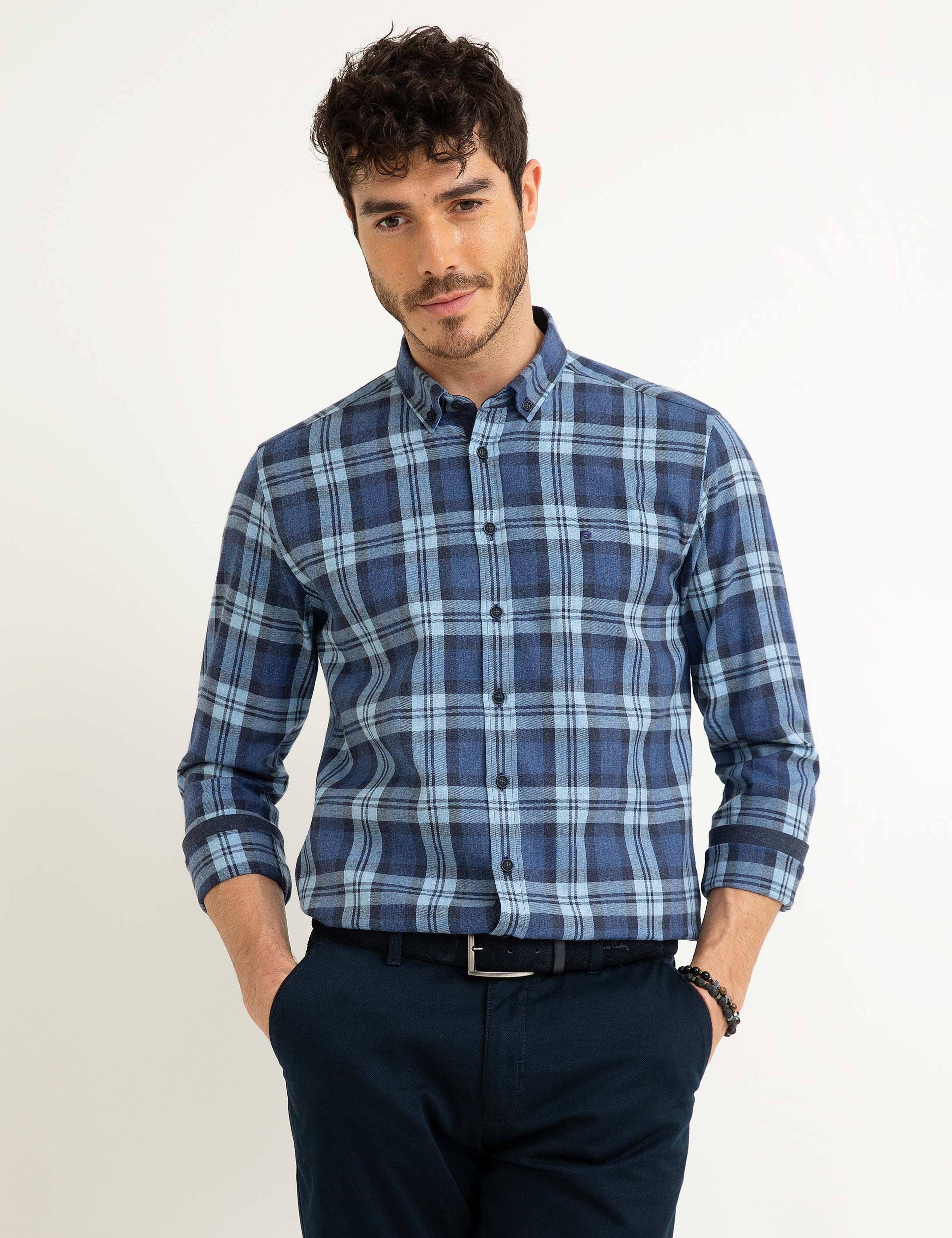 Lacivert Slim Fit Gömlek