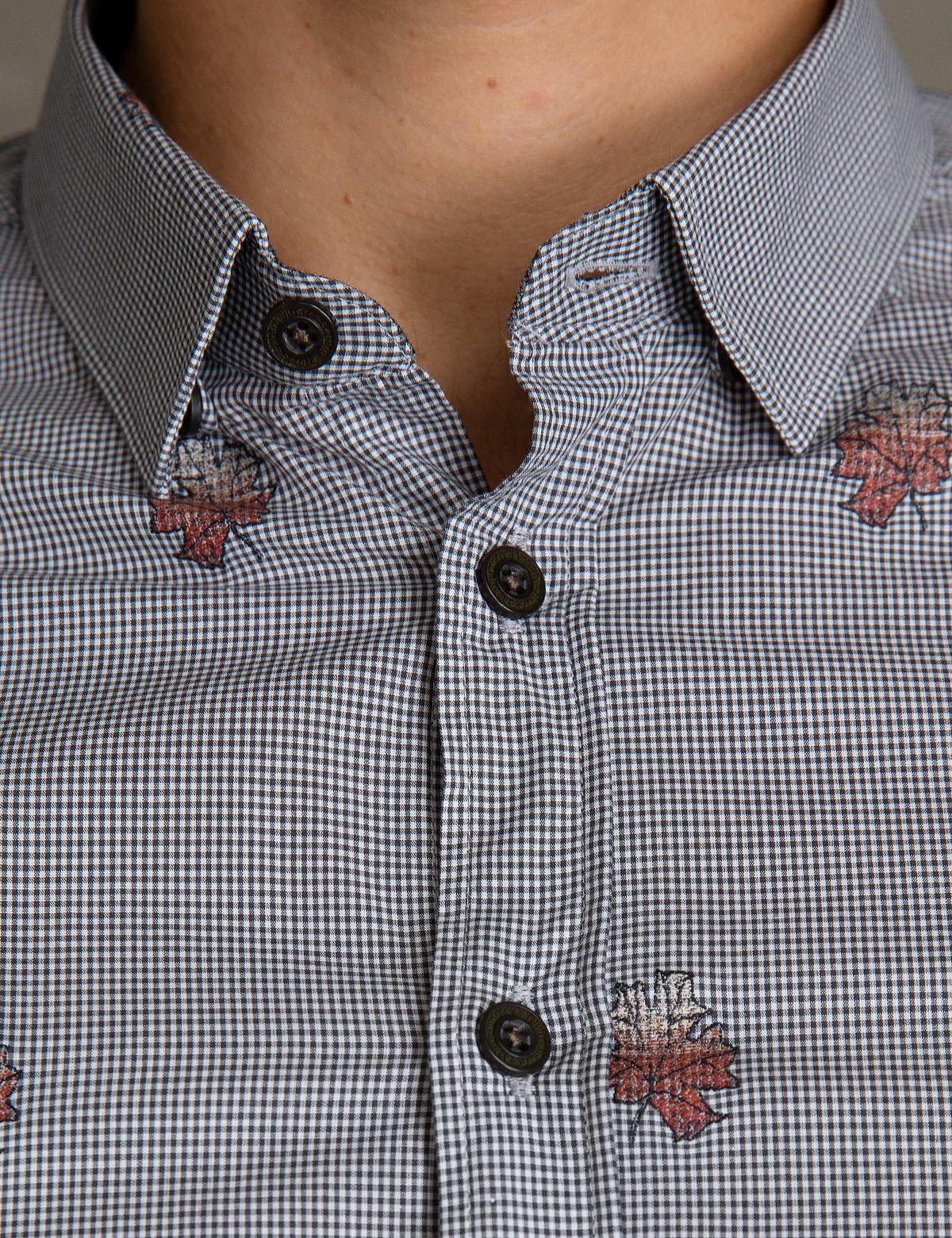 Siyah Slim Fit Uzun Kollu Gömlek - 50193488014