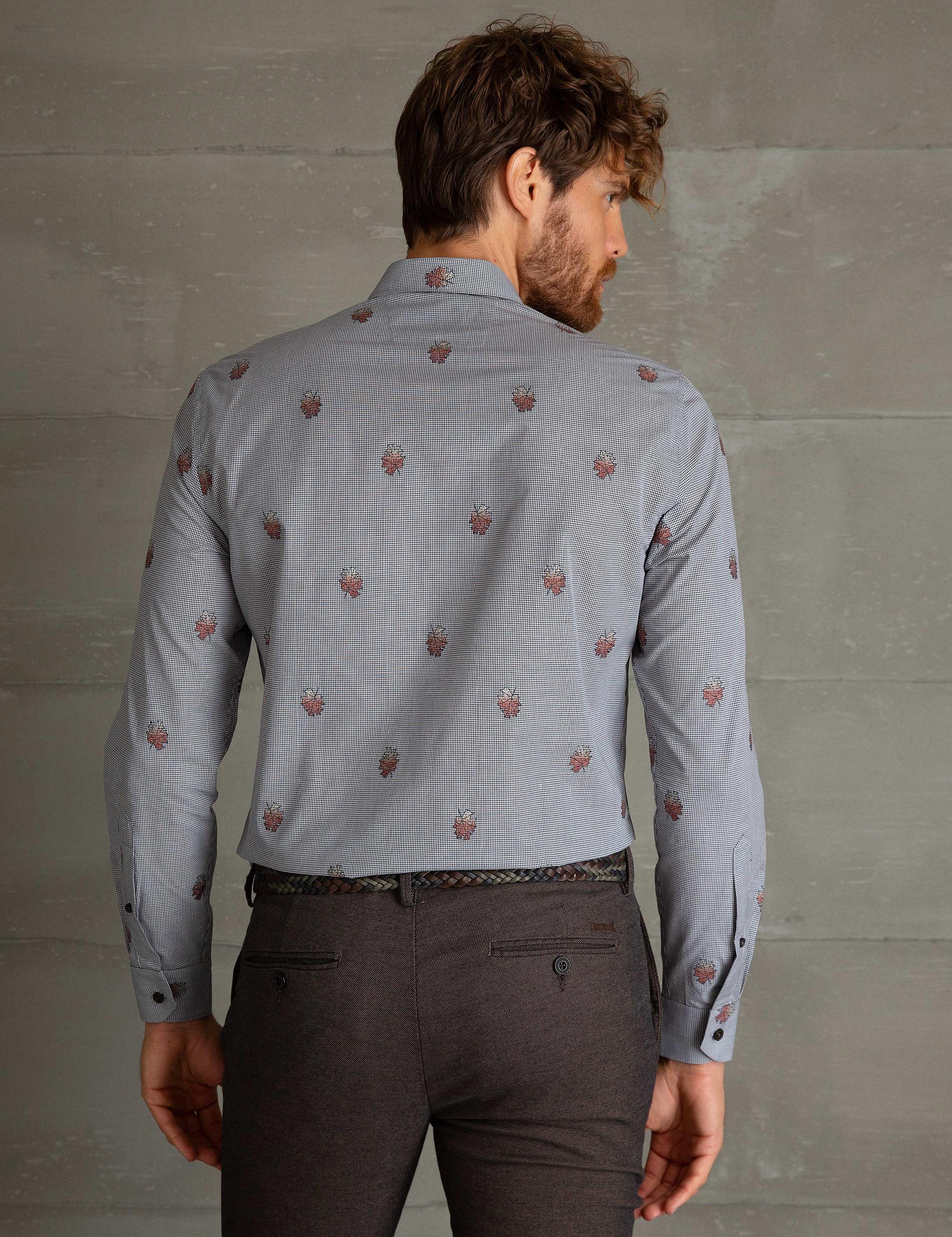 Siyah Slim Fit Uzun Kollu Gömlek