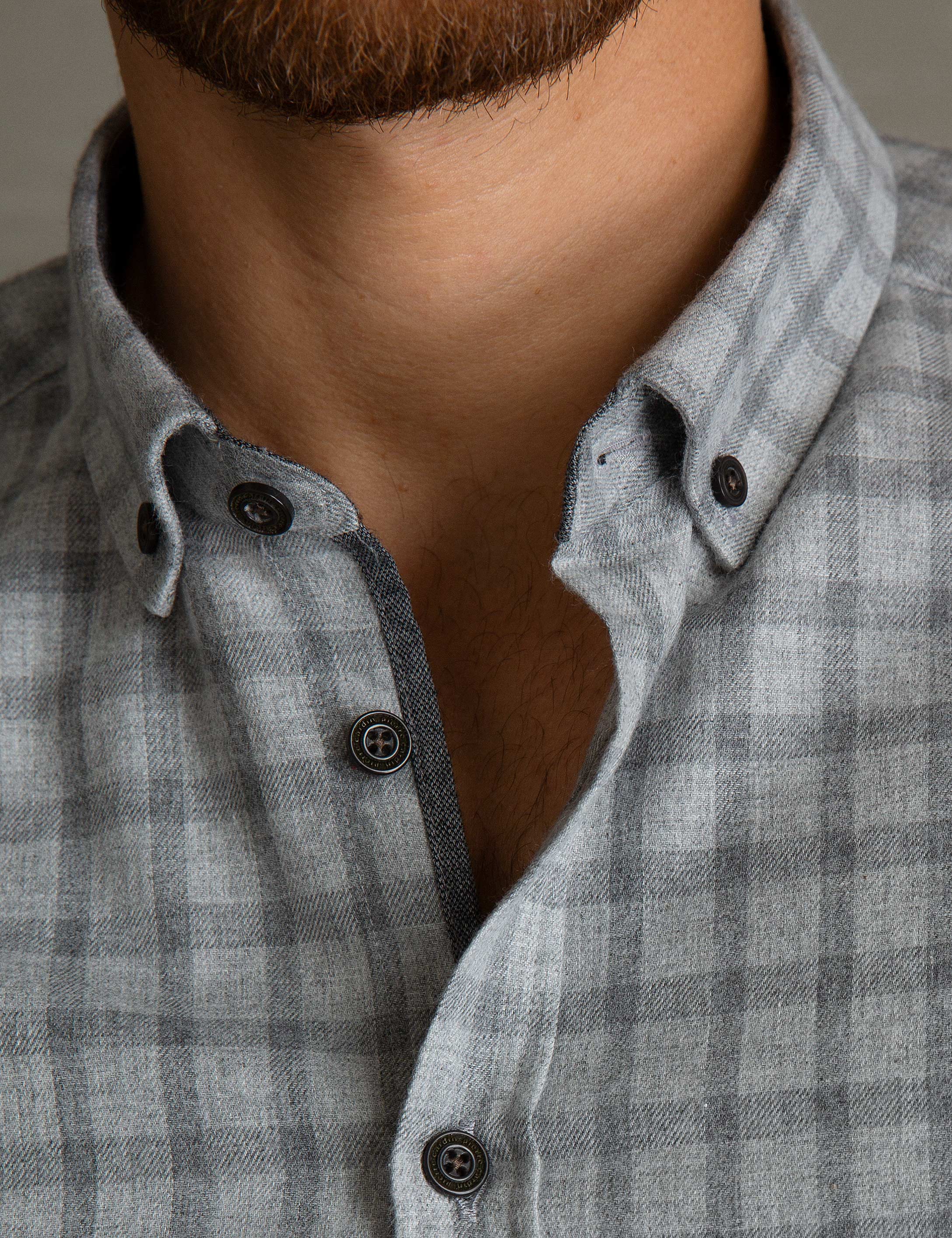 Açık Gri Slim Fit Gömlek - 50193965002