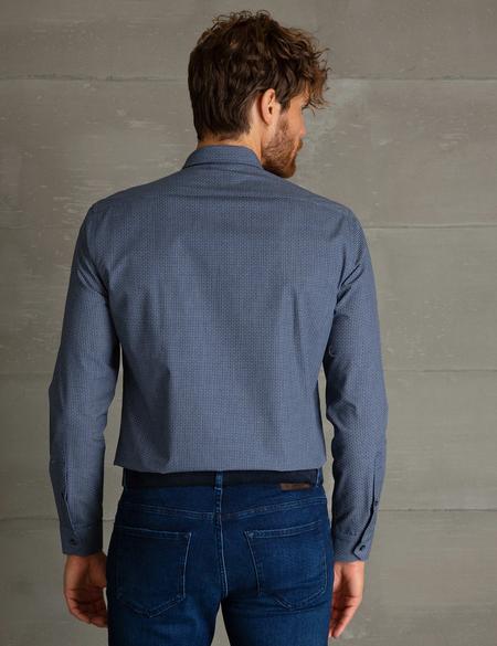 Lacivert Slim Fit Uzun Kollu Gömlek - 50194676016
