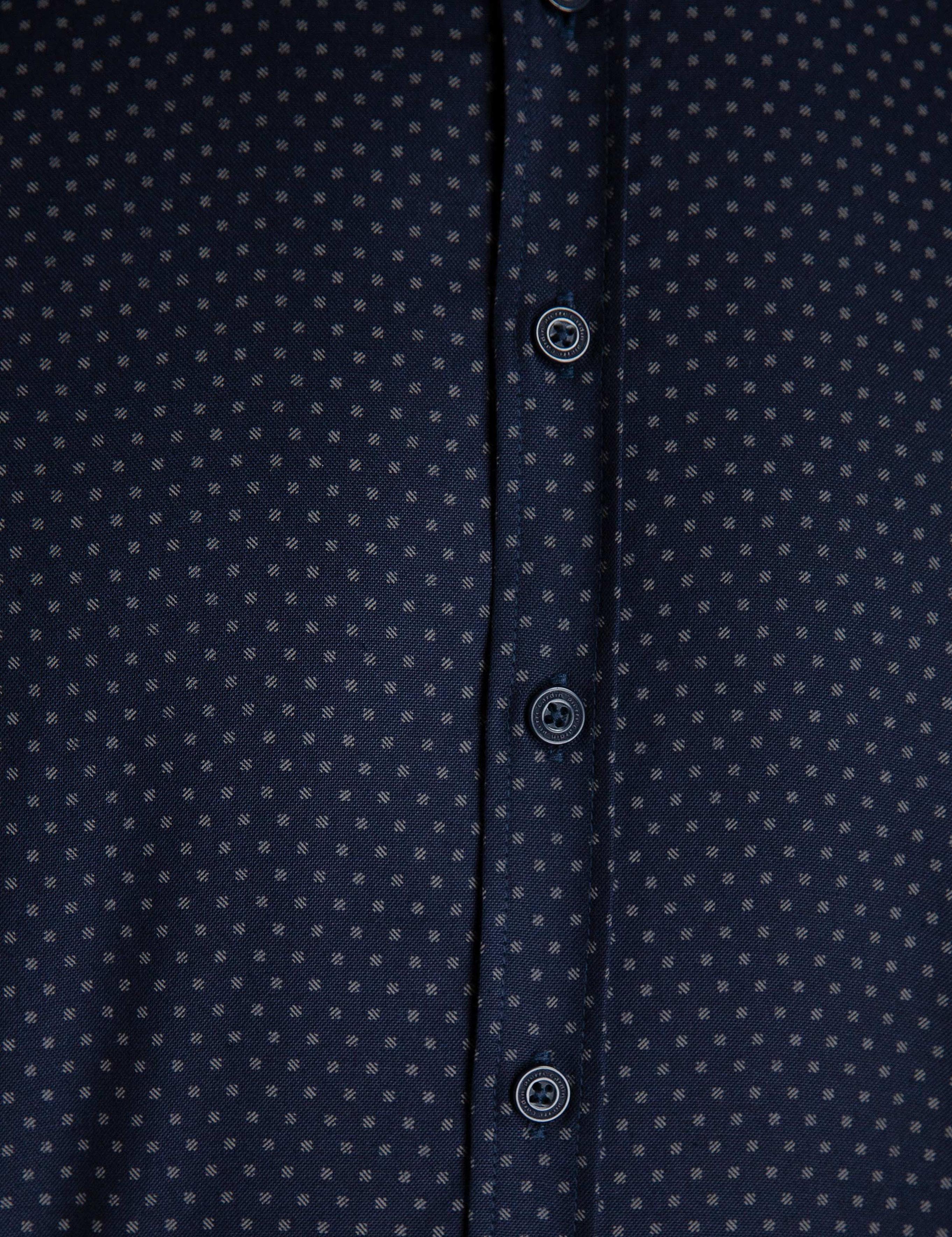 Lacivert Slim Fit Gömlek