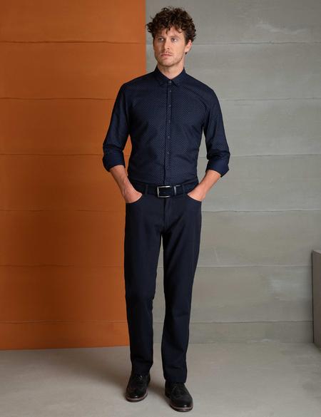 Lacivert Slim Fit Gömlek - 50194692002