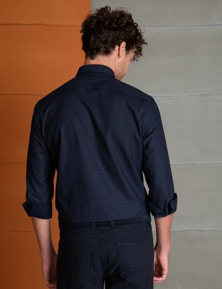 Lacivert Slim Fit Gömlek - 50194692002