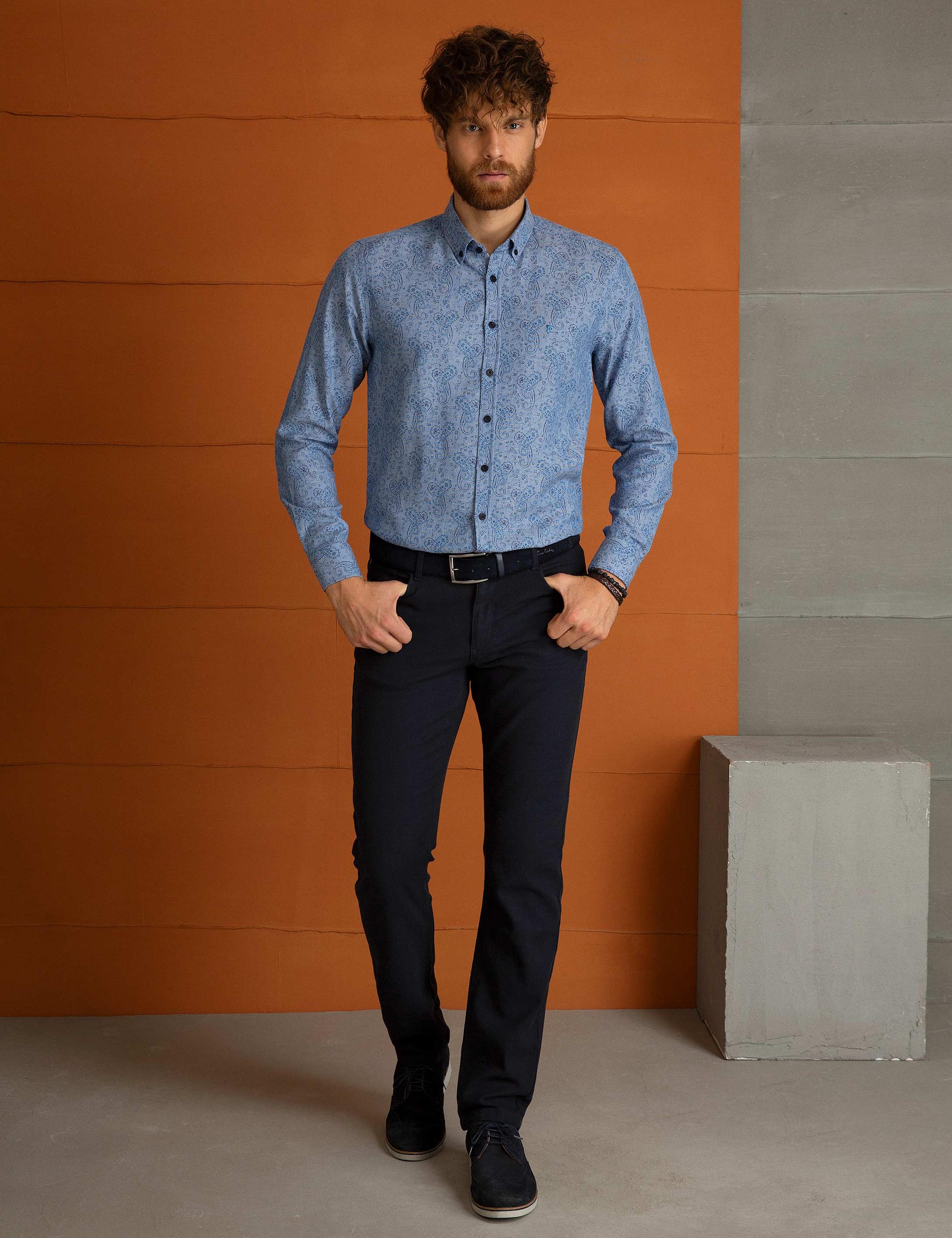 Mavi Slim Fit Gömlek