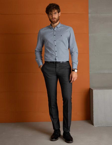 Lacivert Slim Fit Gömlek - 50194917019