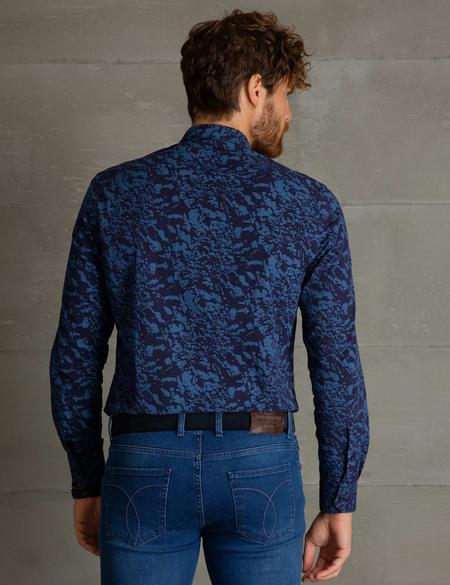 Lacivert Slim Fit Uzun Kollu Gömlek - 50194964001