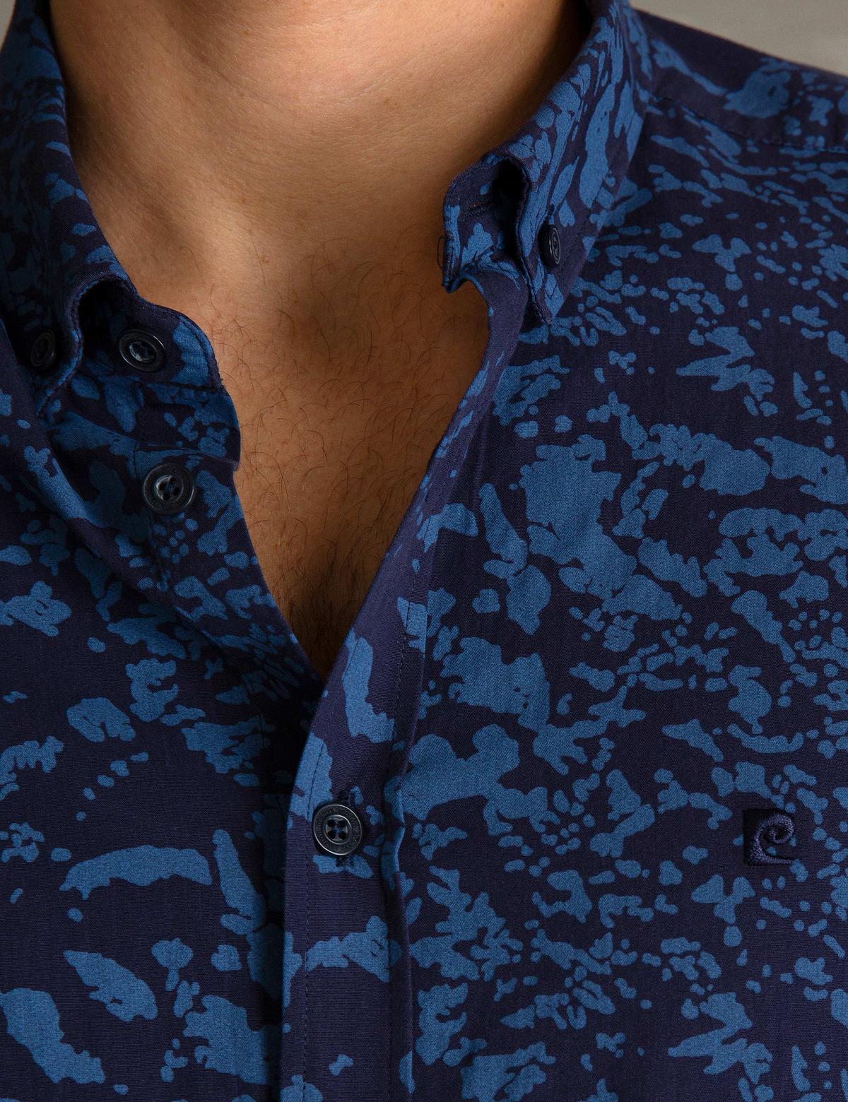 Lacivert Slim Fit Uzun Kollu Gömlek - 50194964001