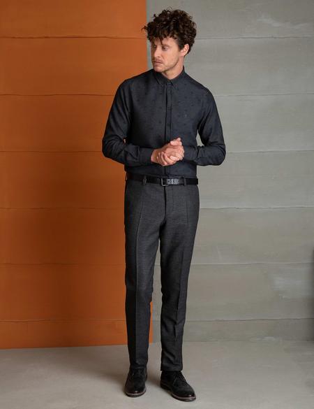 Lacivert Slim Fit Gömlek - 50194968001