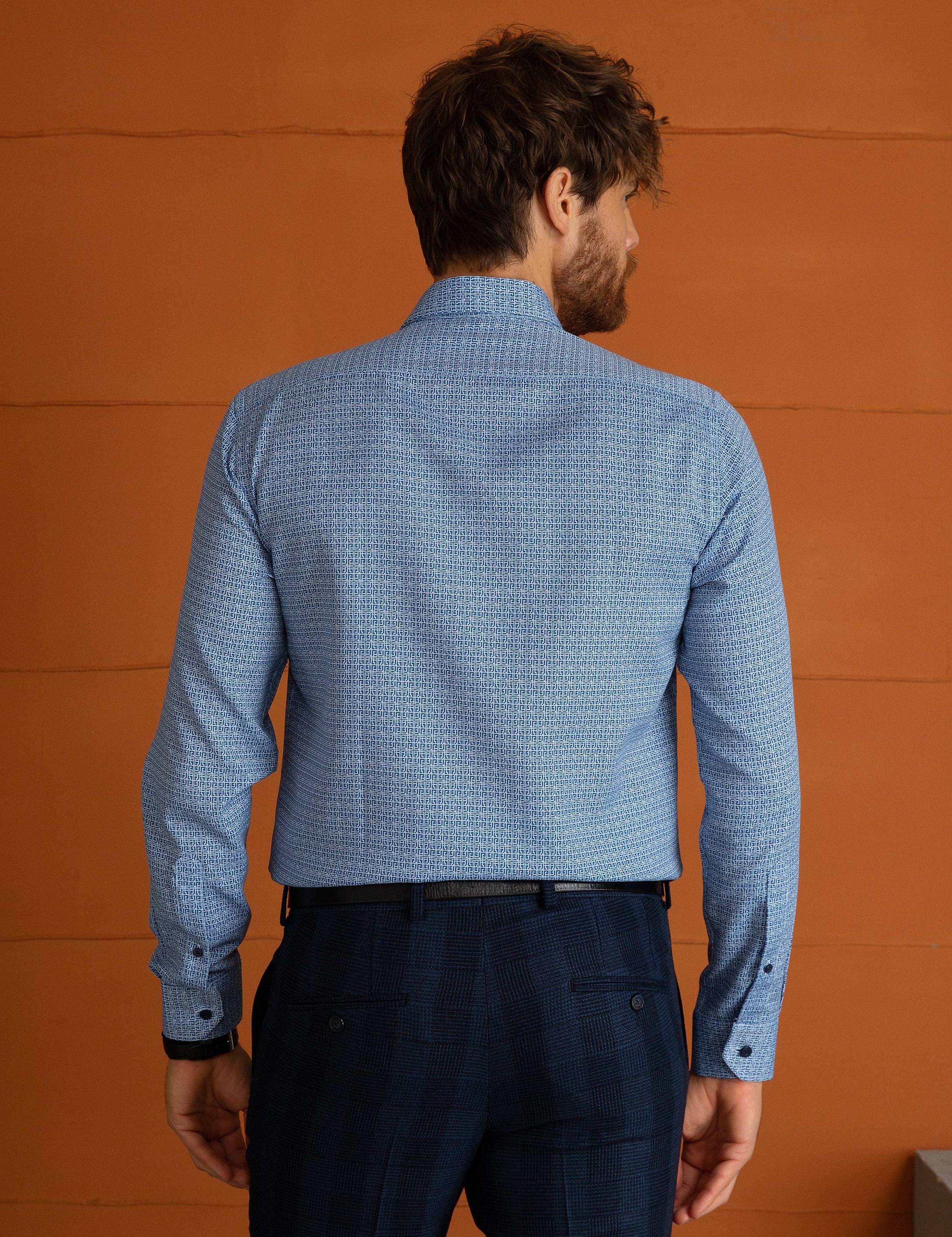 Mavi Slim Fit Gömlek