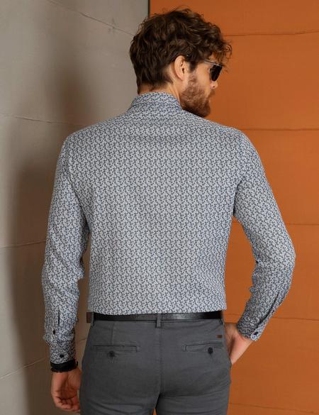 Koyu Mavi Slim Fit Gömlek - 50194976010