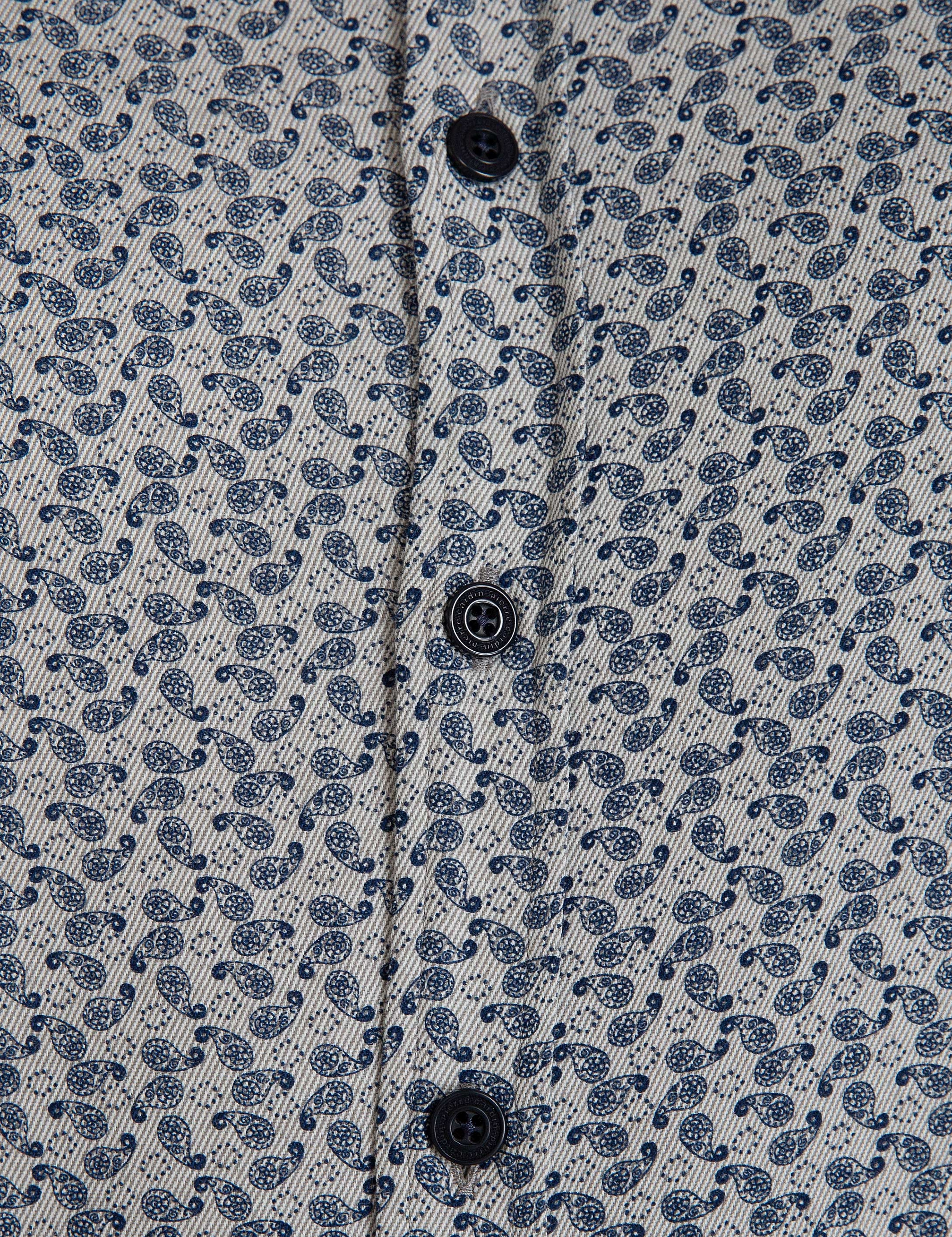 Koyu Mavi Slim Fit Gömlek - Image 4