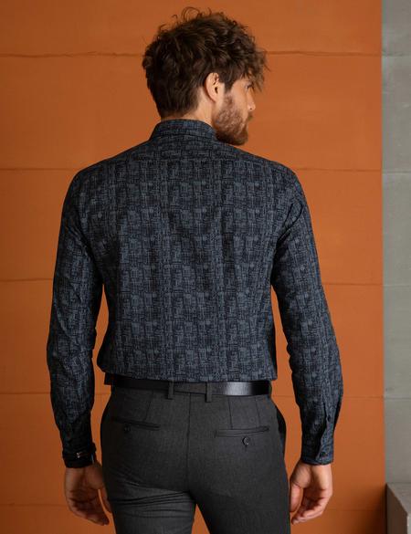 Siyah Slim Fit Gömlek - 50195180006