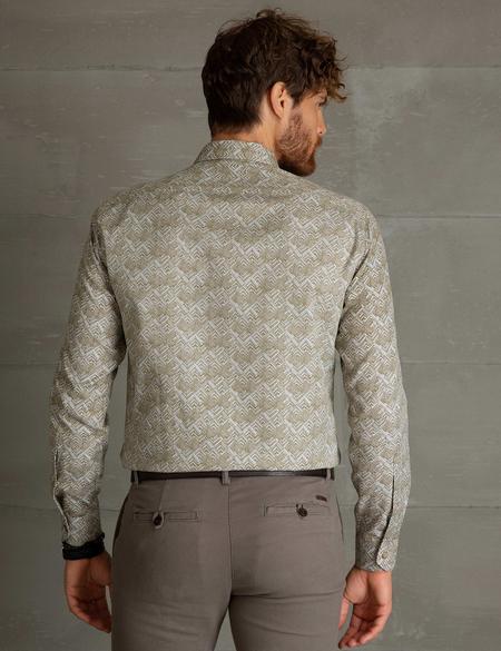 Yeşil Slim Fit Gömlek - 50195197020