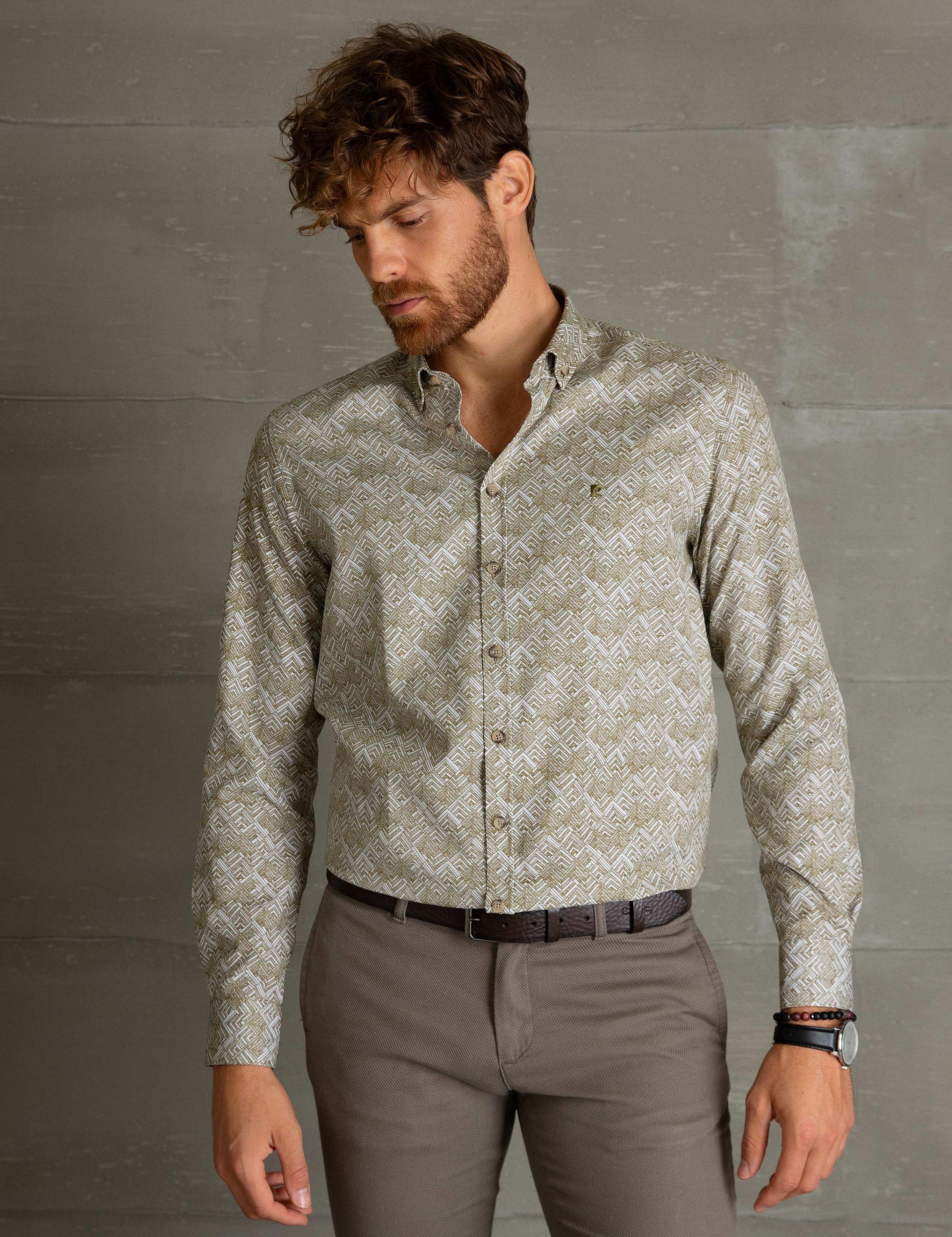 Yeşil Slim Fit Gömlek