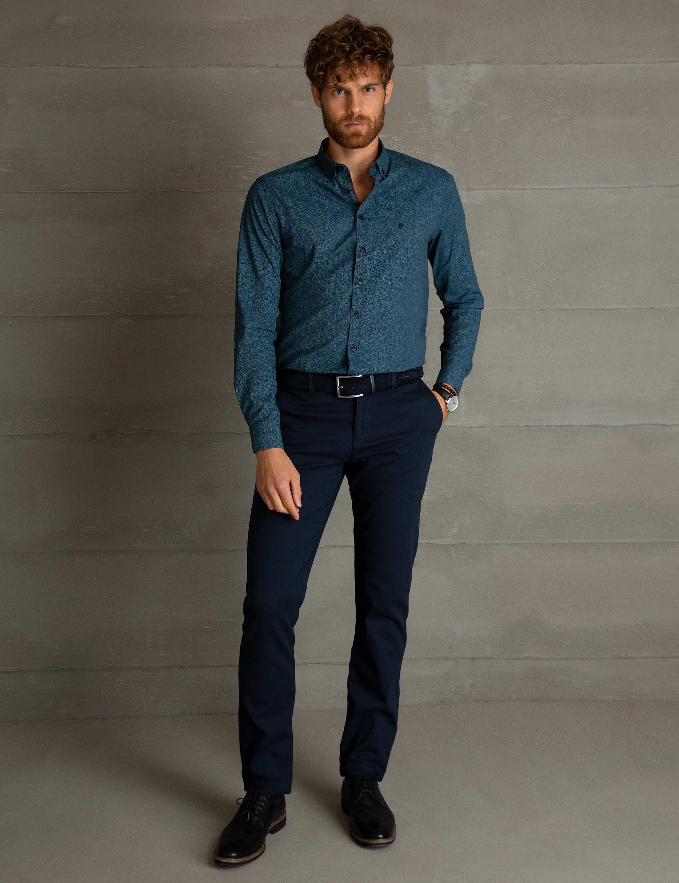 Lacivert Slim Fit Gömlek