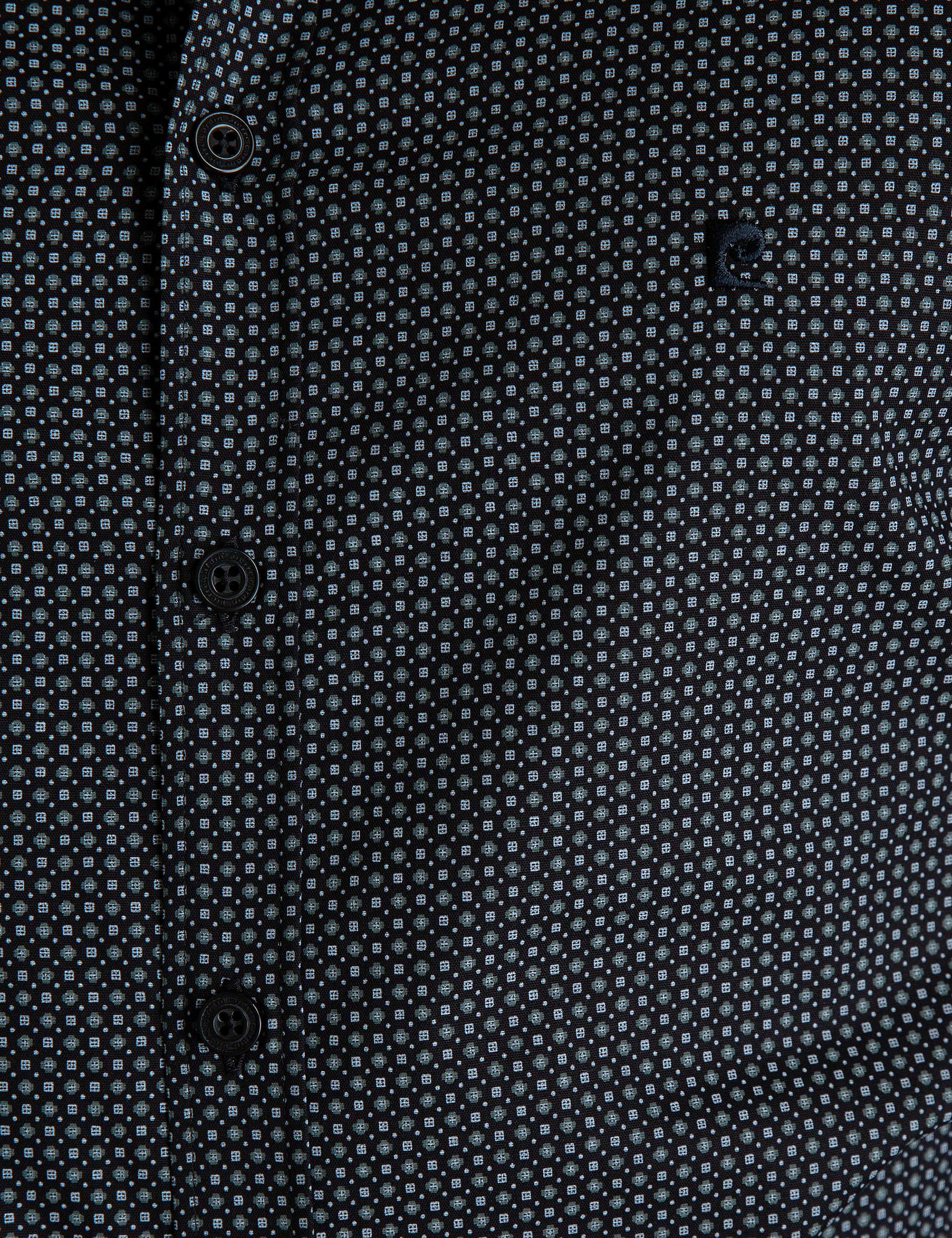Siyah Slim Fit Gömlek - Image 4