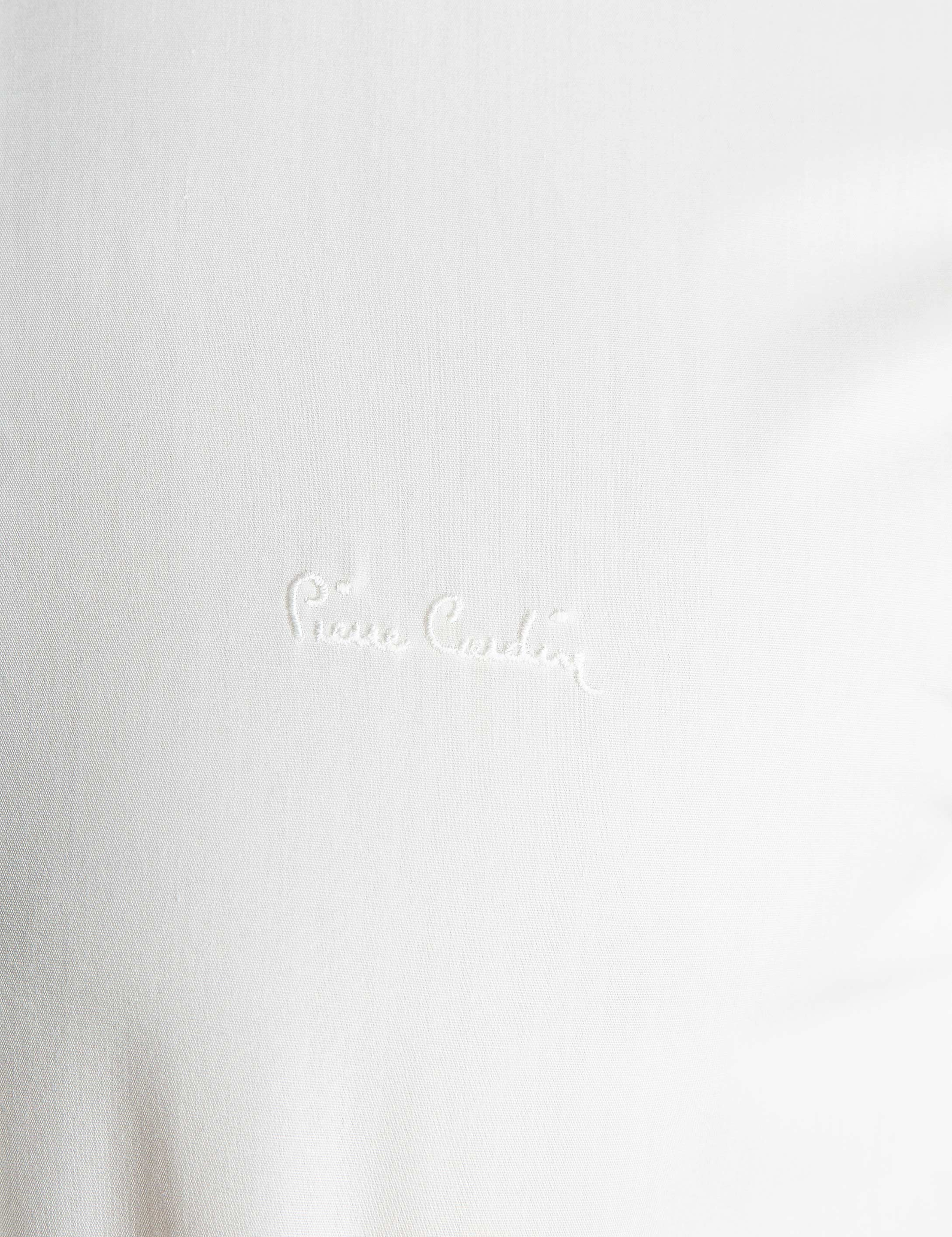 Ekru Slim Fit Basic Gömlek - Image 4